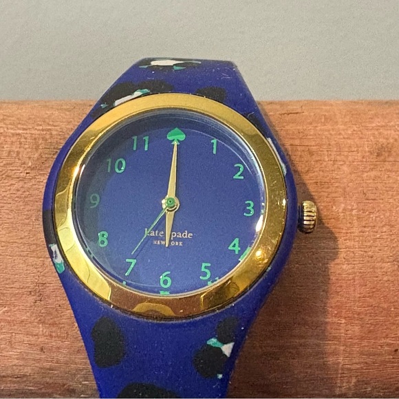 Kate Spade Rumsey Blue Green Silicone Watch Working - Picture 3 of 9